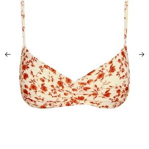 Monday Swimwear Bordeaux Top in Sunrise Floral (Petite)